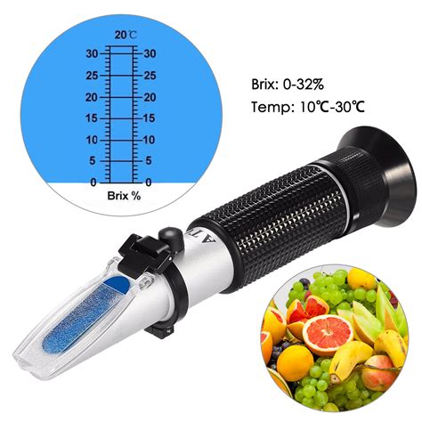 refractometer sugar content fruit|refractometer chart.